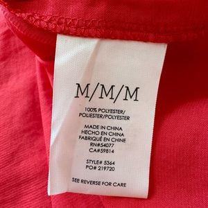 Cabi polyester sleeveless blouse. Never worn. New without tags. Red/ melon 🍉